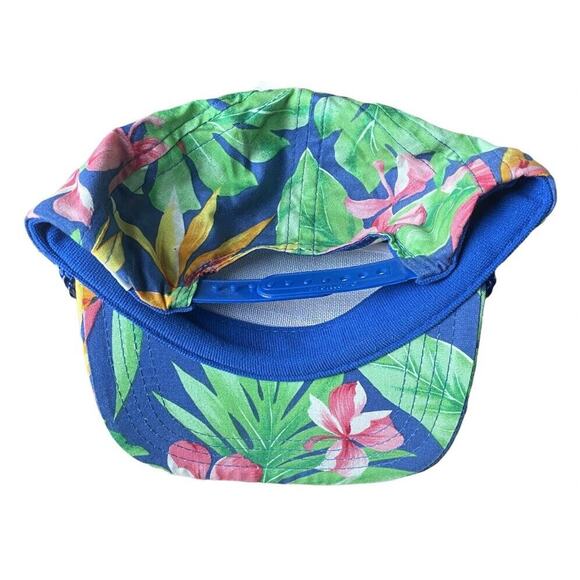 Vintage 80s Hawaii Floral Trucker Hat Cap SnapBack Embroidered NEW - Picture 3 of 6